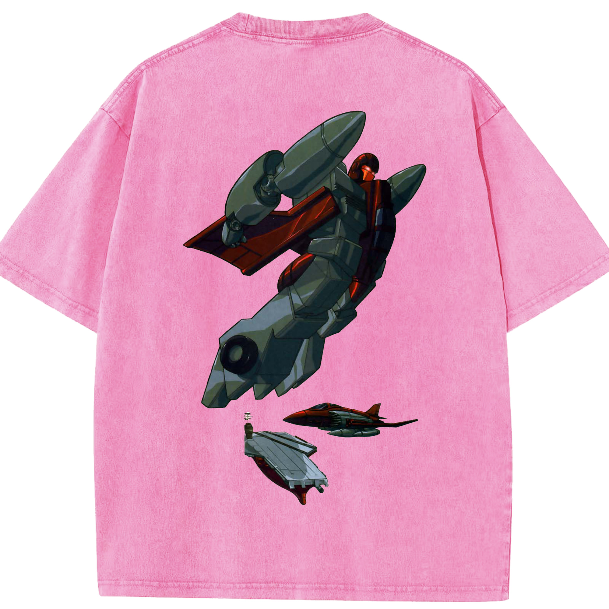 （画像用）  綿100% ヴィンテージ風 半袖Tシャツ（背面プリント）
